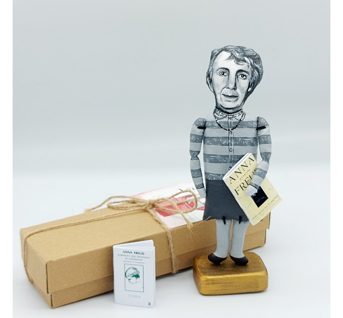Anna Freud psychoanalyst figure, the founder of psychoanalytic child psychology - psychology office decor