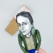 Michel Houellebecq famous French philosopher figure, Literary gift - collectible doll