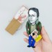 Michel Houellebecq famous French philosopher figure, Literary gift - collectible doll