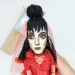 Lydia Deetz figurine in Gothic Red Wedding Dress