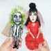 Lydia Deetz figurine in Gothic Red Wedding Dress