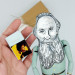 Leo Tolstoy figure, writer author War and Peace, Anna Karenina - Reader gift!