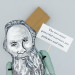 Leo Tolstoy figure, writer author War and Peace, Anna Karenina - Reader gift!