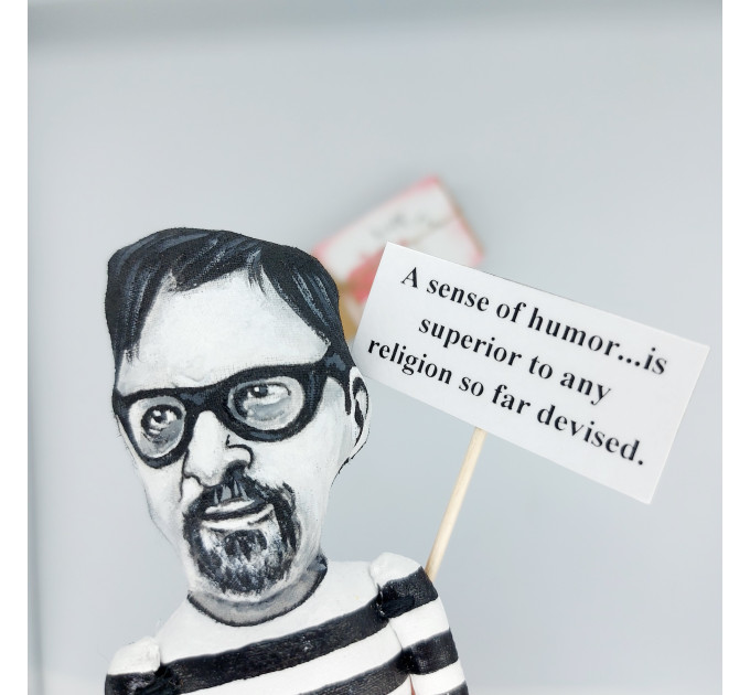 Tom Robbins famous writer figurine - Reader gift!