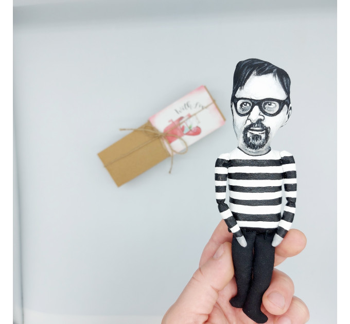 Tom Robbins famous writer figurine - Reader gift!