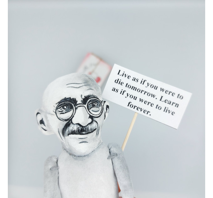 Mahatma Gandhi figure, Father of the Nation, indian activist - inspirational people!