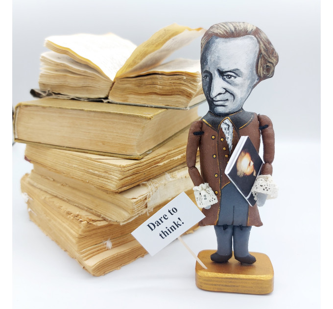 Immanuel Kant famous historical literary figure, German philosopher in the Age of Enlightenment