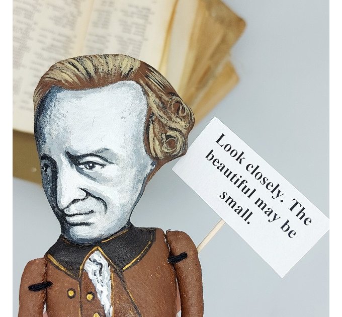 Immanuel Kant famous historical literary figure, German philosopher in the Age of Enlightenment
