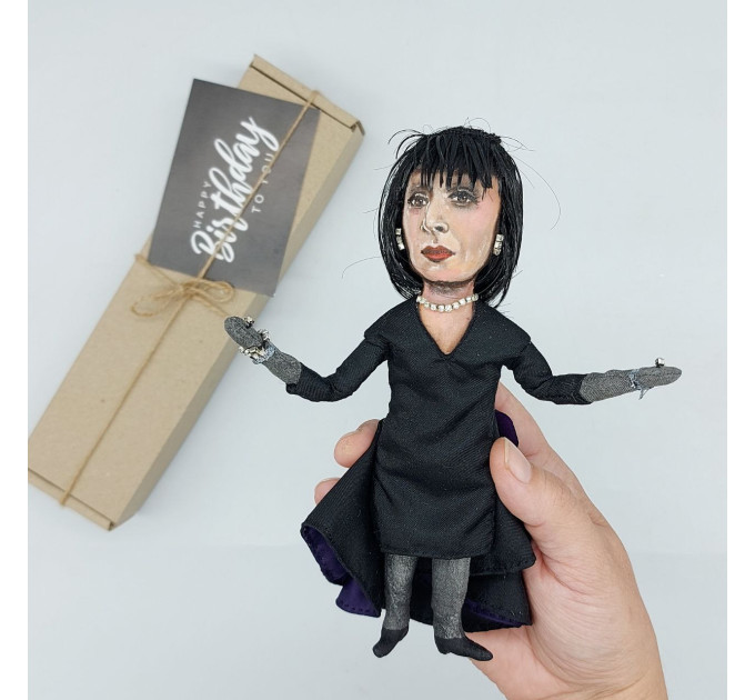 Custom portrait doll, Caricature doll, Wire doll 6 1/2 - 7 inch, 1:12 scale doll