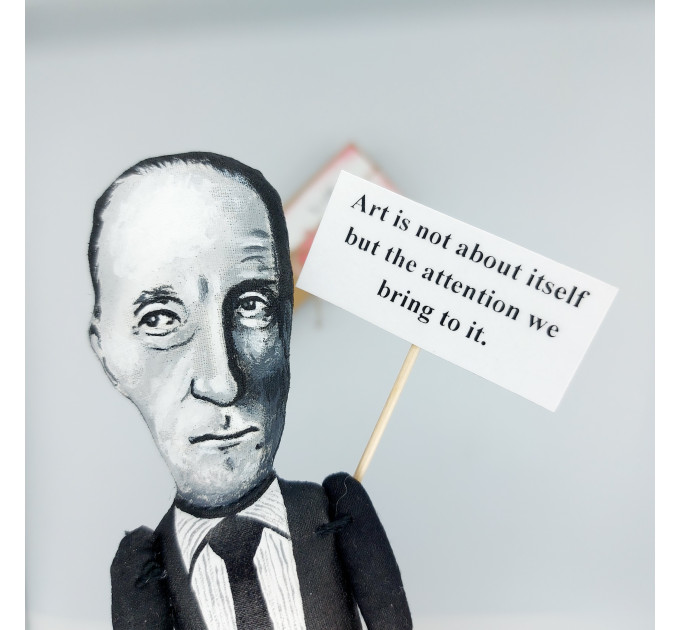 Marcel Duchamp famous painter Dada, sculptor figurine - Cubism fans! 