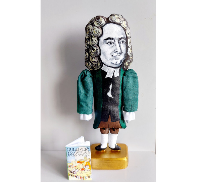 Jonathan Swift figure, famous satirist, essayist, author Gulliver's Travels - Literary gift!