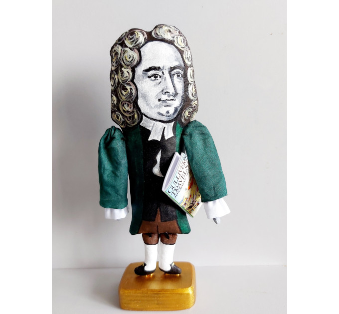 Jonathan Swift figure, famous satirist, essayist, author Gulliver's Travels - Literary gift!