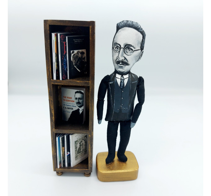 Friedrich Hayek Austrian economist and philosopher figurine - Philosophy gift!