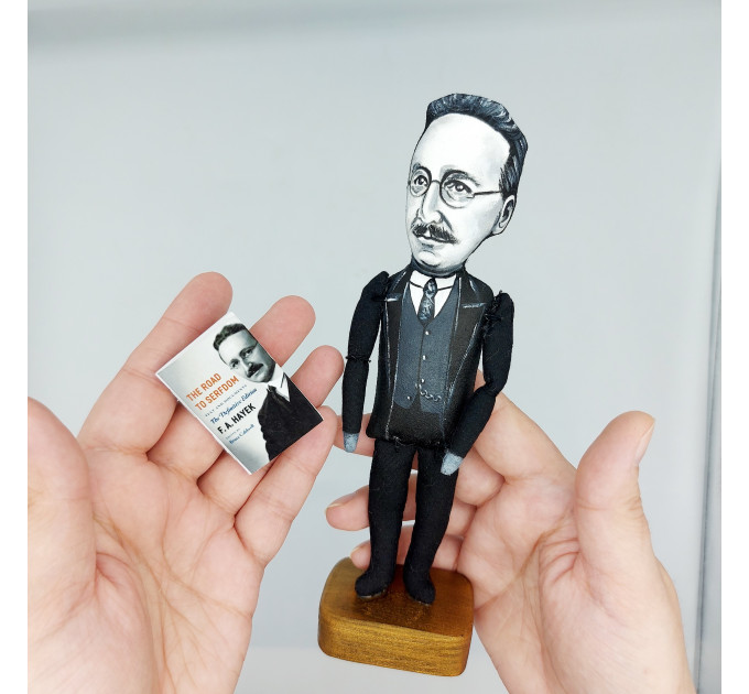 Friedrich Hayek Austrian economist and philosopher figurine - Philosophy gift!