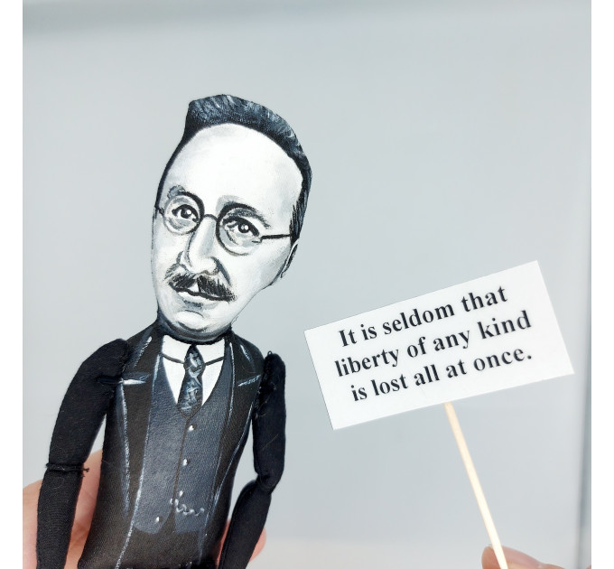 Friedrich Hayek Austrian economist and philosopher figurine - Philosophy gift!