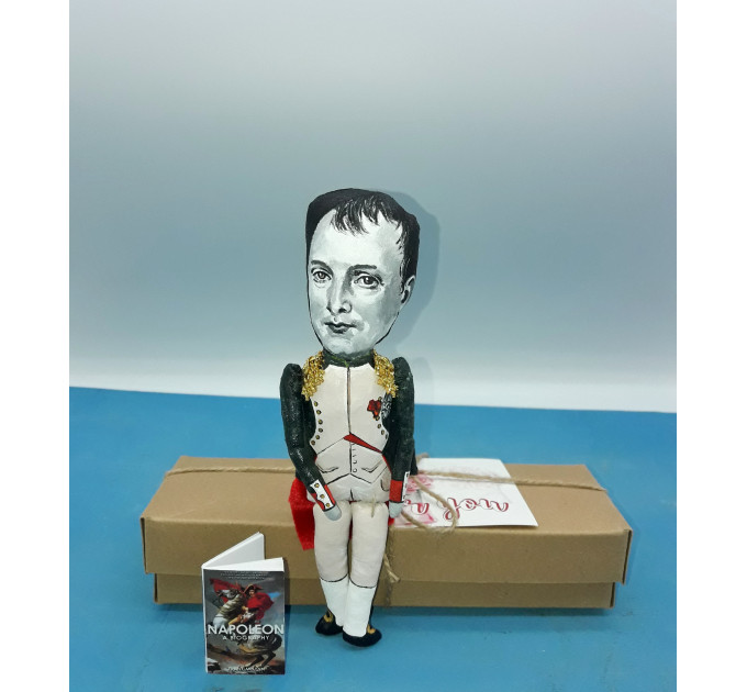 Napoleon Bonaparte figurine, famous French statesman - History teacher gift! Collectible doll