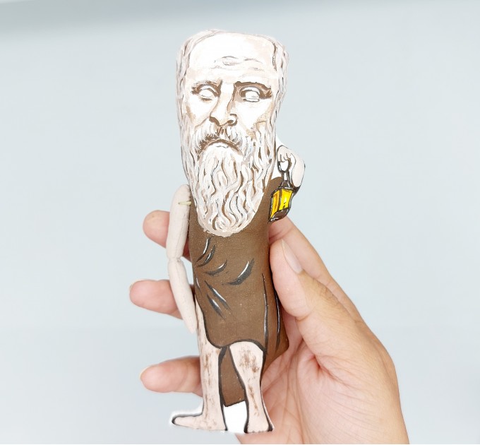 Diogenes Greek philosopher figurine - Philosophy gift! Collectible doll