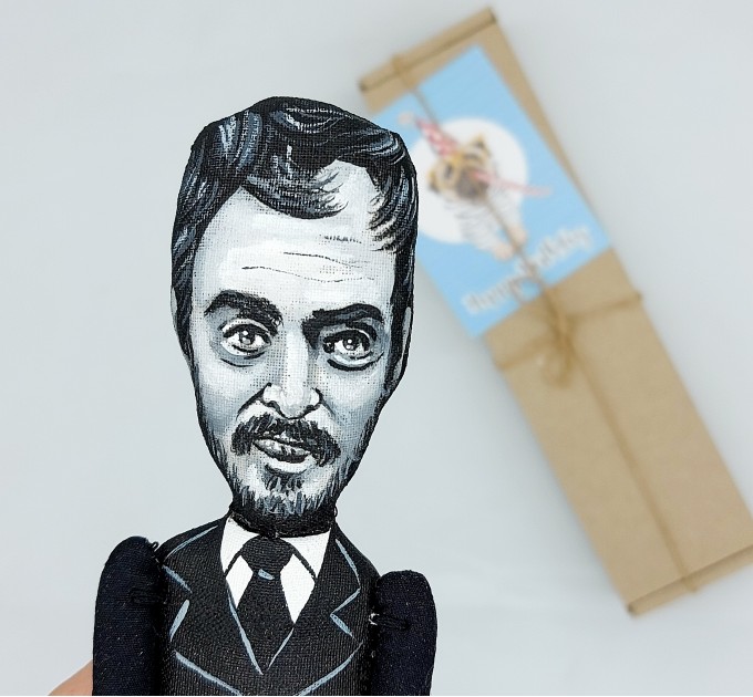 Stanley Kubrick famous American film director, Uniqe handmade figure