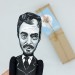 Stanley Kubrick famous American film director, Uniqe handmade figure