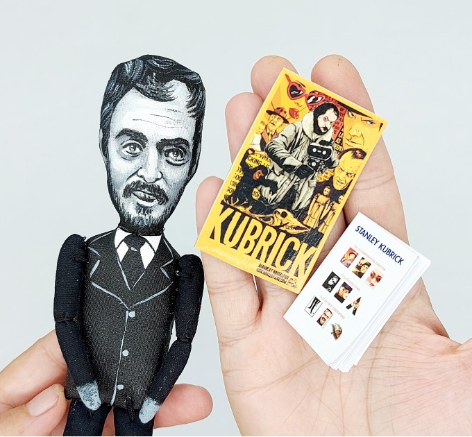 Stanley Kubrick famous American film director, Uniqe handmade figure