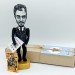 Stanley Kubrick famous American film director, Uniqe handmade figure