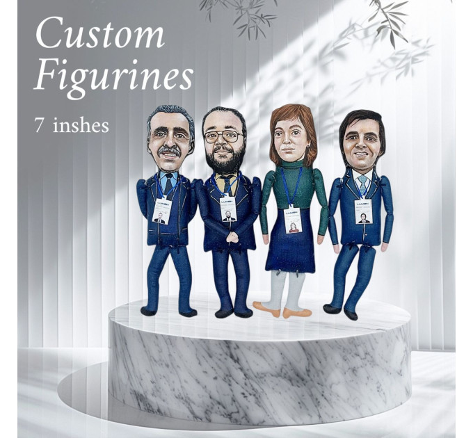 Custom figure 7 inches, Personalized Caricature figurine