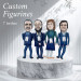 Custom figure 7 inches, Personalized Caricature figurine
