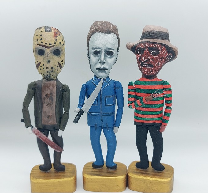 SET 4 Creepy Halloween figures