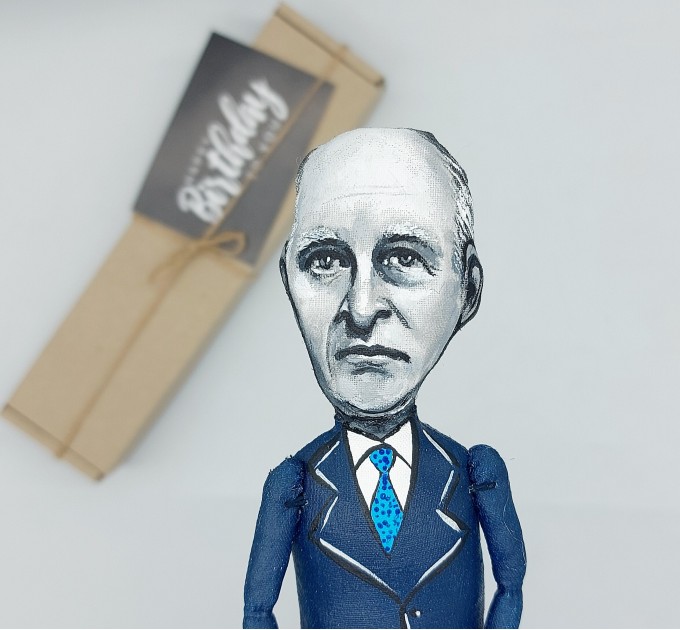 Jerry Brown figurine, American lawyer, author, and politician who served as the 34th and 39th governor of California