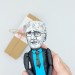 Jurgen Habermas famous philosopher figure, pragmatist - Philosophy gift - Collectible doll