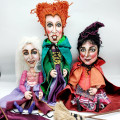SET 3 handmade Sanderson Sisters witches dolls
