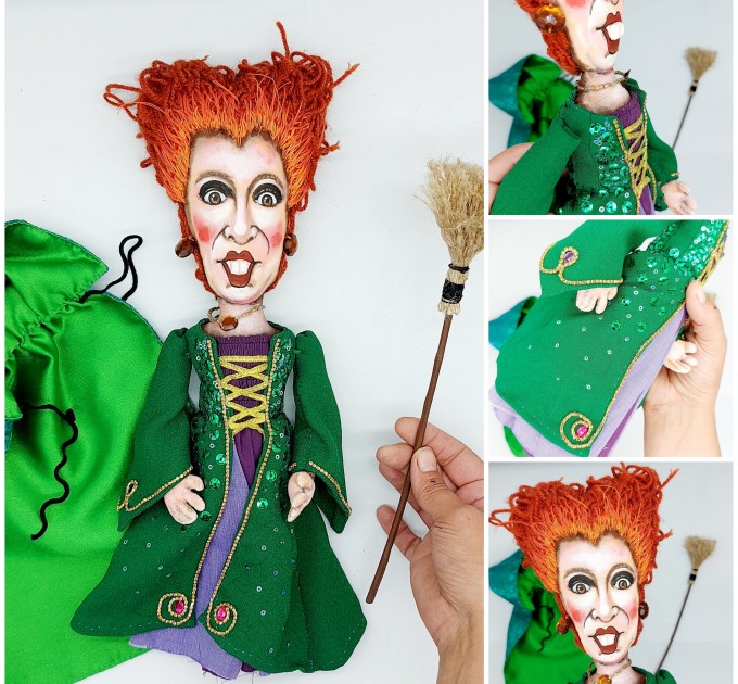 Sanderson Sisters Hand Painted Barbie Dolls With Realistic Style Just Heads  for Sale Without Clothes 