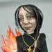 Sister Angelica doll, The Omen horror movie character, Halloween decoration