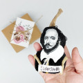 William Shakespeare Christmas ornament