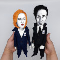 Fox Mulder and Dana Scully dolls - Gillian Anderson and David Duchovny - Fans gift - Collectible dolls