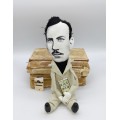 John Steinbeck famous American writer - Gift for readers! Collectible doll