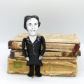 Harper Lee famous writer figurine, author To Kill a Mockingbird - Bibliophile gift!