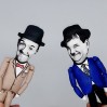 Laurel and Hardy the comedy duo figures, stars slapstick comedy - Collectible dolls