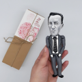 Maurice Merleau-Ponty French philosopher figurine - Philosophy professor gift!