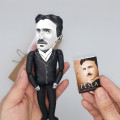Nikola Tesla famous inventor figurine - Mechanic Engineer Gift!