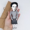 Simone de Beauvoir figurine, French philosopher  - Book club gift - Collectible doll + Miniature Book