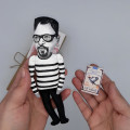 Tom Robbins famous writer figurine - Reader gift!