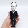 Winston Churchill historical figure, British prime minister, - Collectible handmade doll