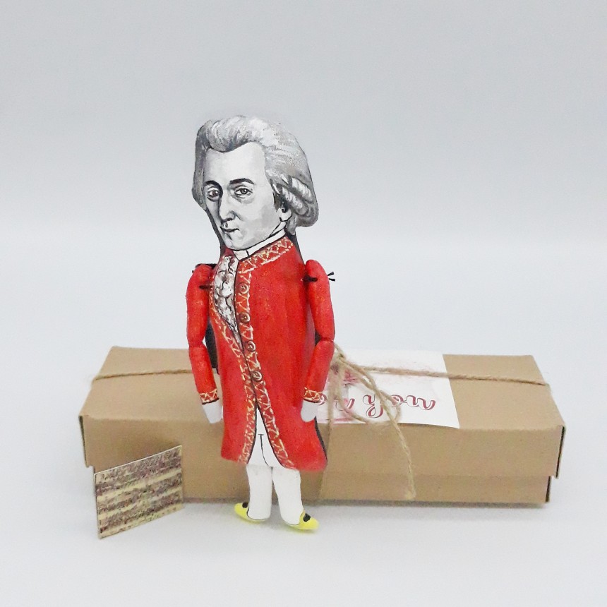 Wolfgang Mozart figurine - Classical composer - Classic music fans gift ...